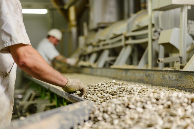 black sunflower seeds production process