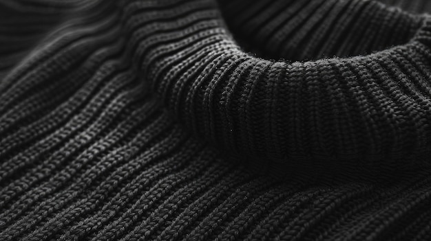 Foto modello di maglione nero ai generativa