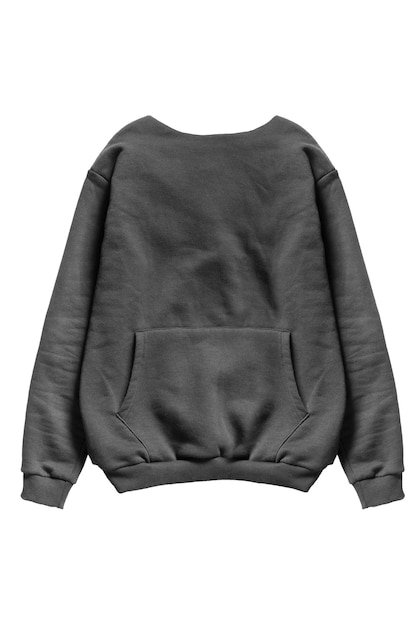 Black sweatshirt isolated