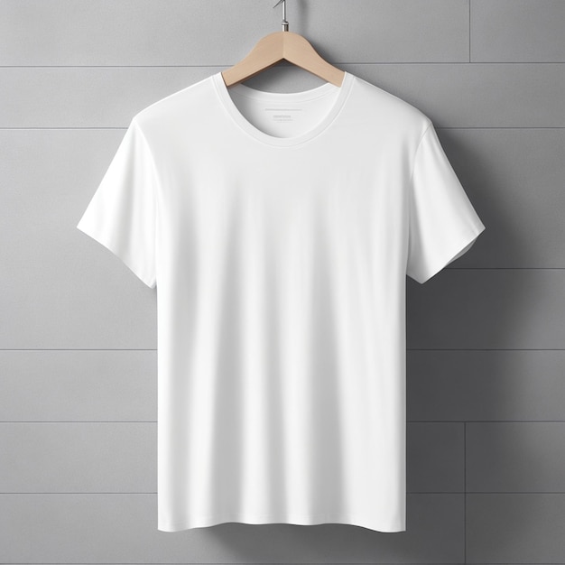 Photo a black t shirt is hanging on a hanger with dark background