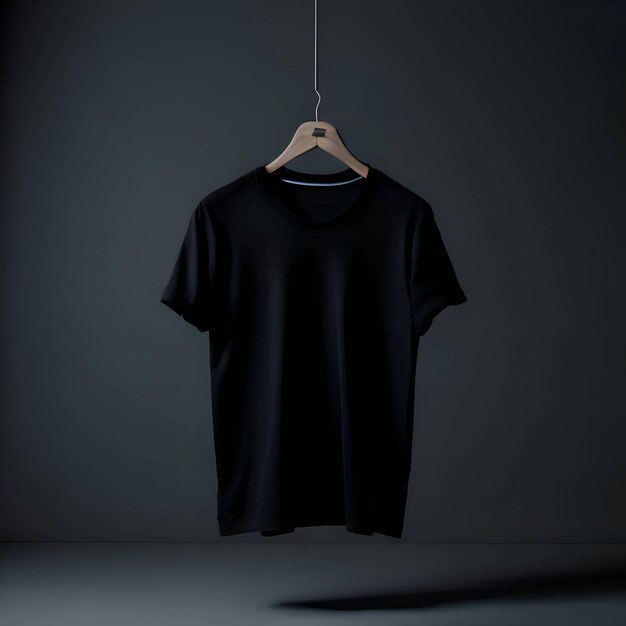 black t shirt mockup image