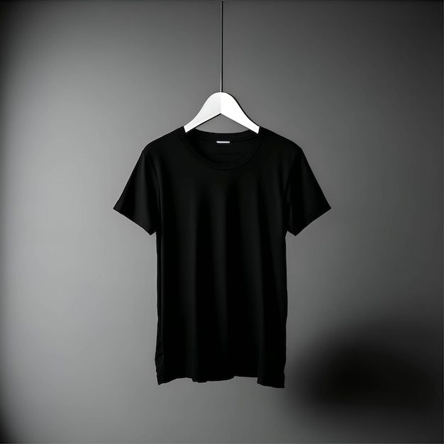 black t shirt mockup image