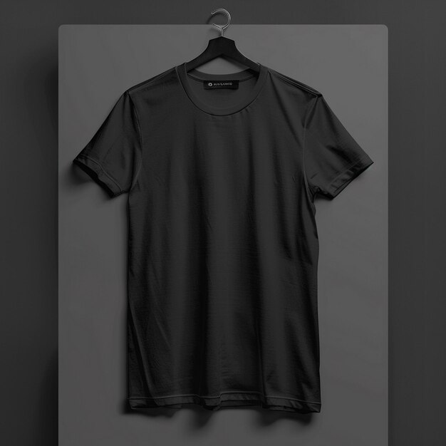 black T shirt mockup