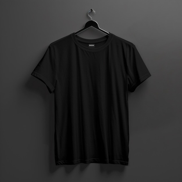 black T shirt mockup