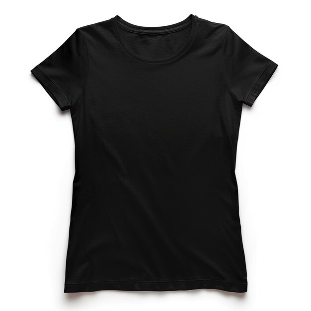 Foto una maglietta nera con un disegno sulla parte anteriore