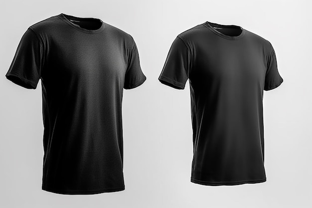 Premium AI Image | Black t - shirt with a white background