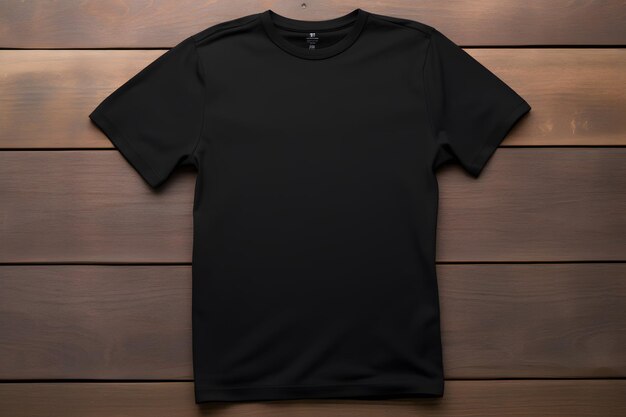 Photo black t - shirt with a white logo on the front