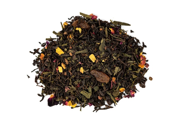 The black tea with orange skin, wild rose