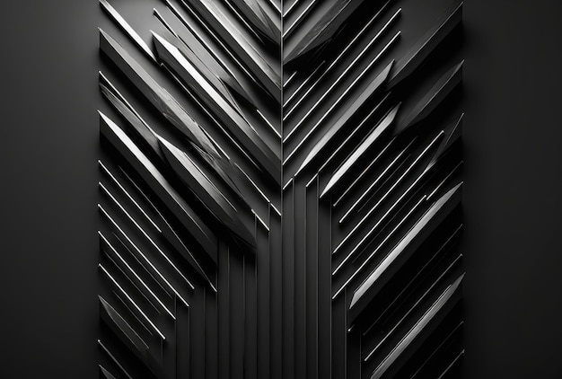 Black tech minimal striped background Generative AI