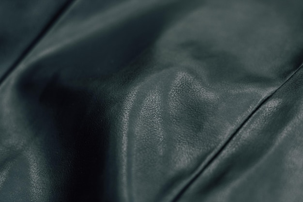 Black texture eco soft leather fashionable jacket