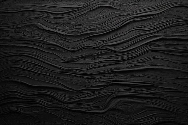 black textured paper with wavy lines on it generative ai