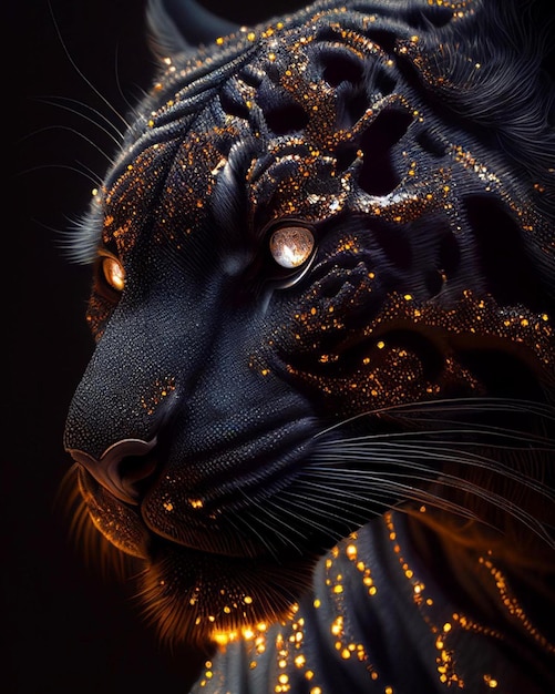 Wallpaper | 3D wallpapers | photo | picture | 3d, 3D, tiger, photoshop, the  dark background