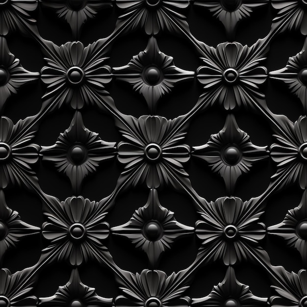 Photo black tile pattern for decoration