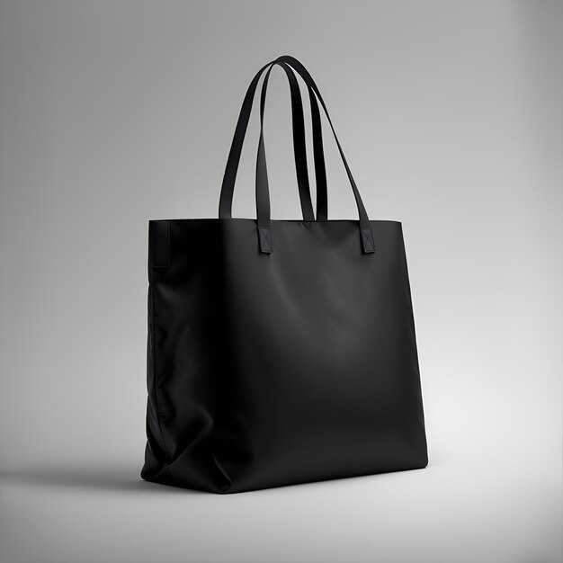 Premium AI Image | Black Totebag Mockup