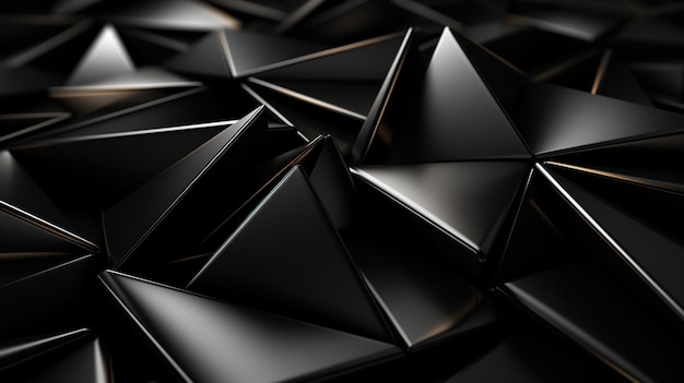 Black triangular abstract background Grunge surface