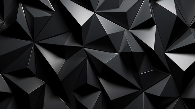 Black triangular abstract background