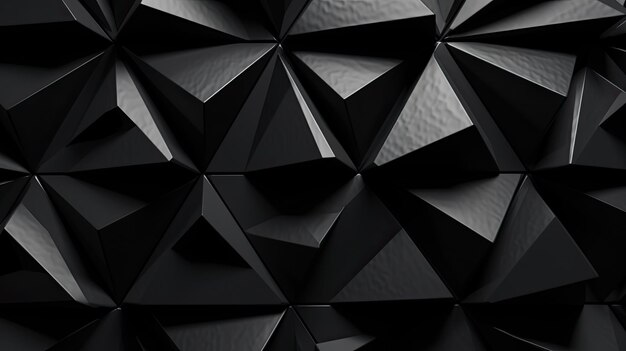 Black triangular abstract background