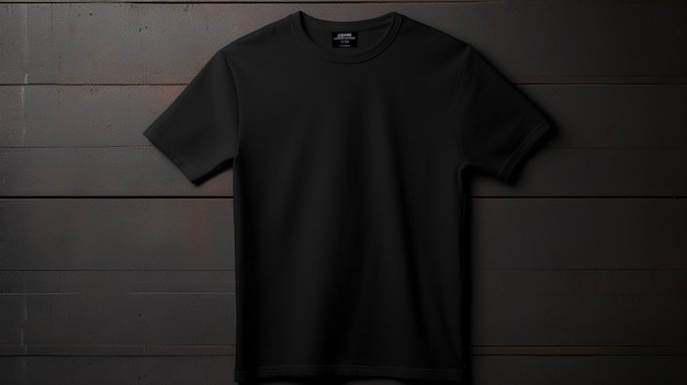 black tshirt background mockup hyper reallistic