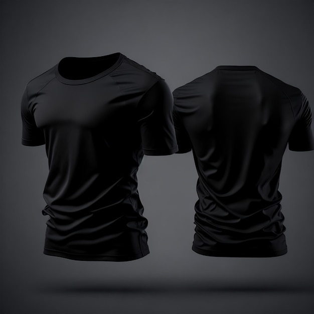 Black Tshirt mock up