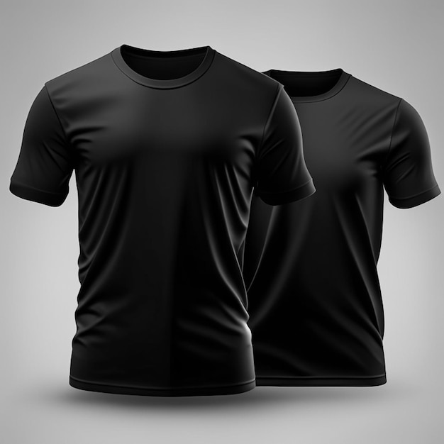 Black tshirt mockup design or white t shirt mockup design