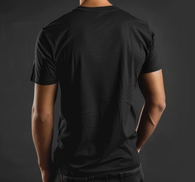 black Tshirt mockup Generative AI