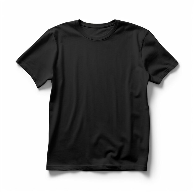 Фото Материал для макета черной футболки
