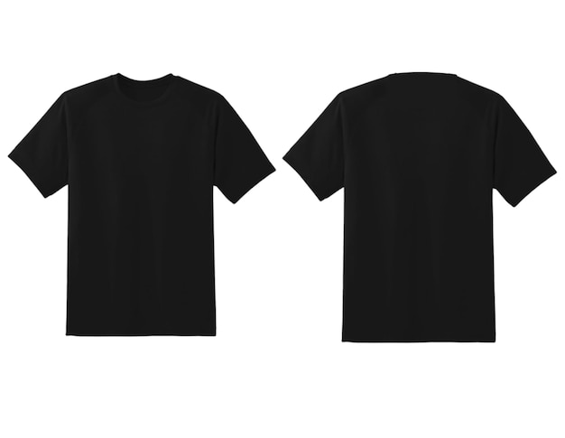 Photo black tshirt mockup mockup kaos warna hitam