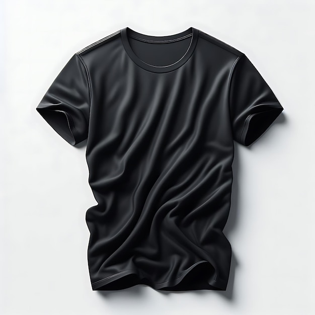 Foto black tshirt mockup template premium en van hoge kwaliteit