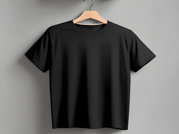 Black tshirt mockup template