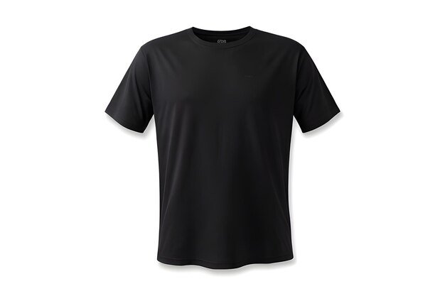 Photo a black tshirt standing upright on its own