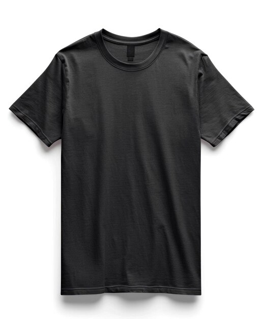 Photo a black tshirt tshirt on a white background