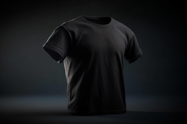 black tshirts with copy space