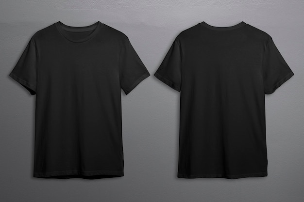 Foto magliette nere con spazio per la copia