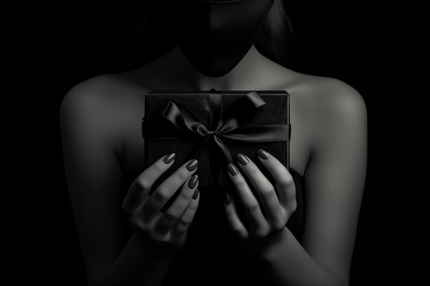 Photo black velvet whispers black box photo