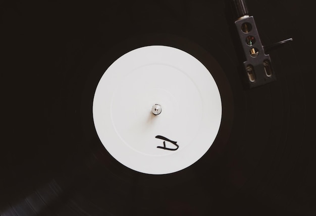 黒のビニールレコードビニールディスク用ビニールプレーヤービニールレコードの針