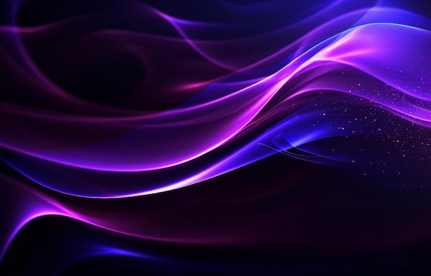 Black and violet wavy background with beautiful gradient transition