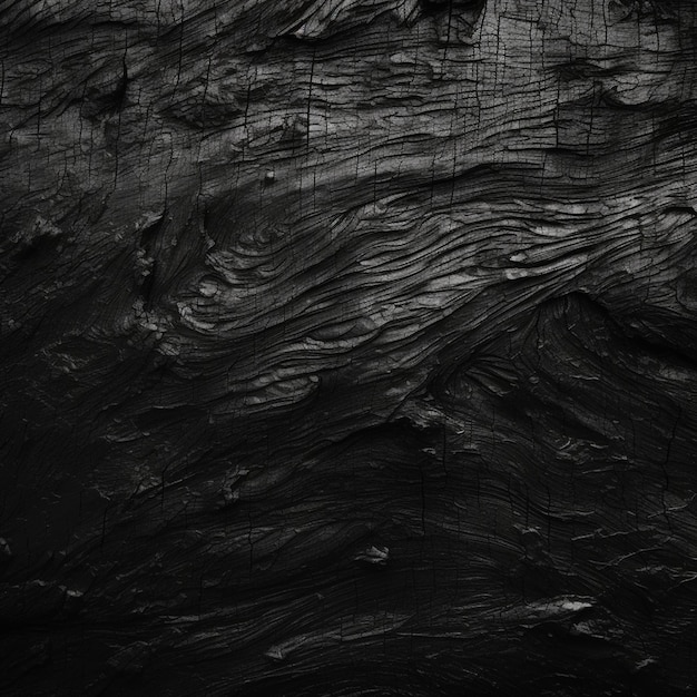 Black wall background of natural paintbrush stroke