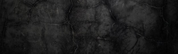 Черная стена страшная или темно-серая грубая зернистая каменная текстура фона Черный бетон для фона