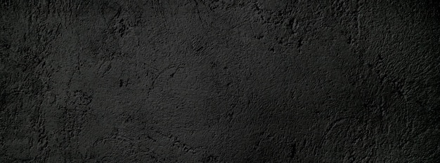 Black wall scary or dark gray rough grainy stone texture background Black concrete for background