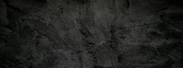 Black wall scary or dark gray rough grainy stone texture background Black concrete for background