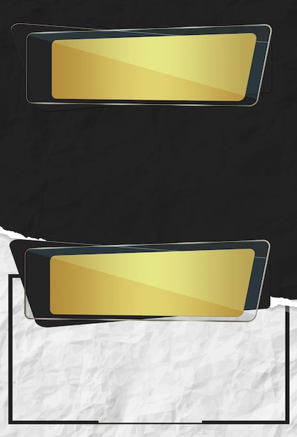 a black wall with a black background with a square and a square shaped mirror Bold Black Flyer wit