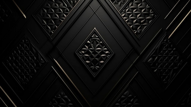 A black wall with a pattern in the center.