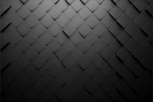 사각형의 패턴과 십자가가 있는 검은 벽