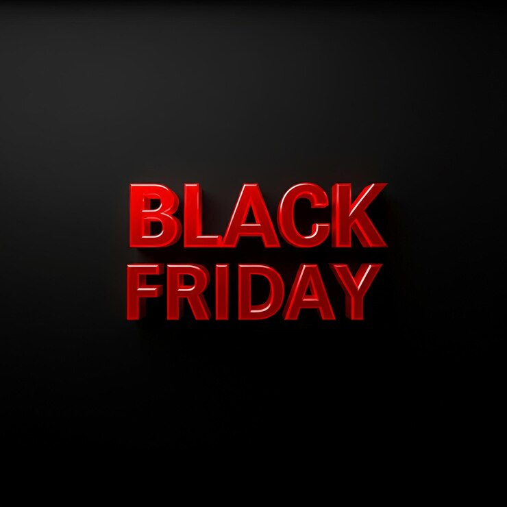 Photo a black wall with a sign that says black friday on it