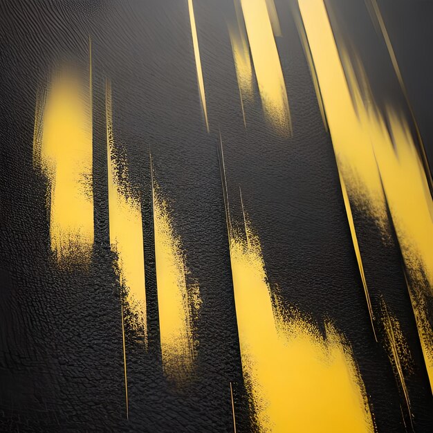 a black wall with yellow paint that says yellow