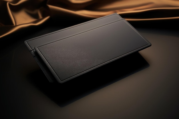 Photo black wallet on table