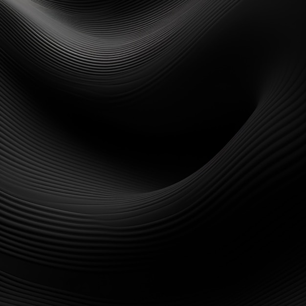 Photo black waves background