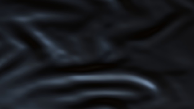 Black wavy silk texture background