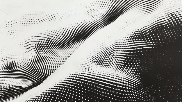 Black and white abstract background Halftone pattern