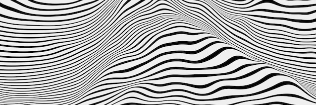 Black and white abstract background Stripped lines